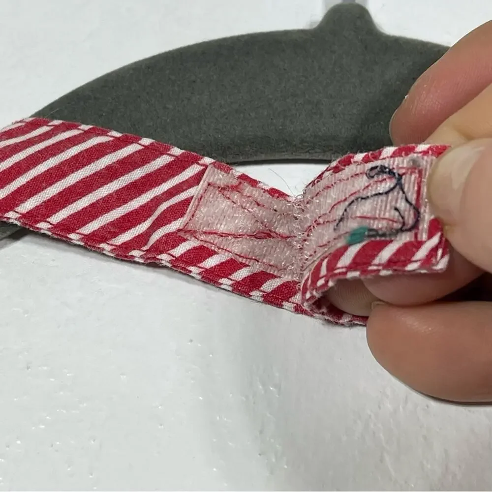Babyboom, Candy Cane Kid Sized Apron. Velcro Closure for neck Strap.